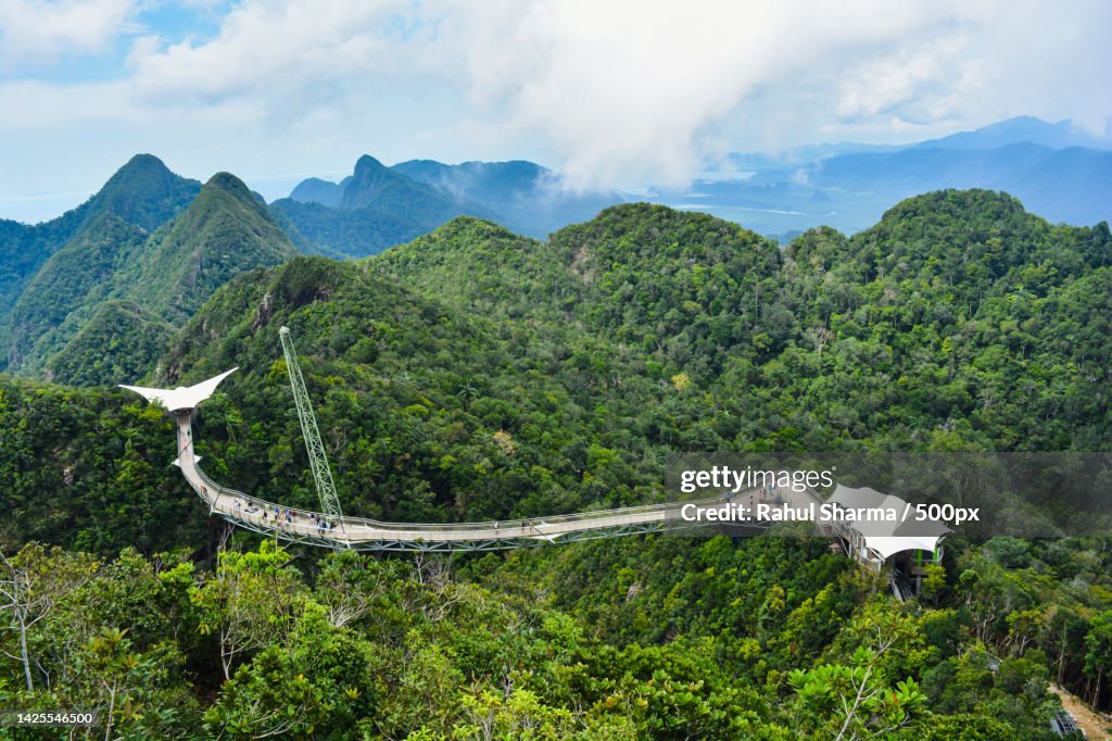 High angle view of trees and plants against sky,Petaling Jaya,Selangor,Malaysia