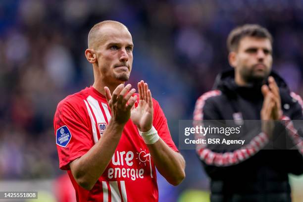 Vaclav Cerny of FC Twente during the Dutch Eredivisie match between SC Heerenveen and FC Twente at Abe Lenstra Stadion on September 18, 2022 in...