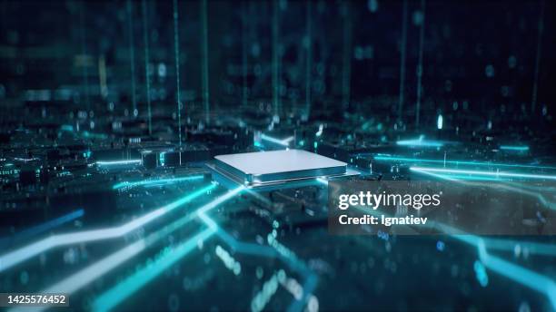 circuit board for a computer related subjects - digital intelligence stock pictures, royalty-free photos & images