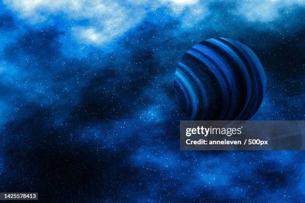 stars,planet and galaxy in cosmos universe,space and time travel - pluto dwarf planet stockfoto's en -beelden