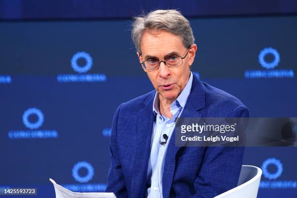 Kenneth Roth, Former Executive Director, Human Rights Watch; speaks on stage during The 2022 Concordia Annual Summit - Day 2 at Sheraton New York on...
