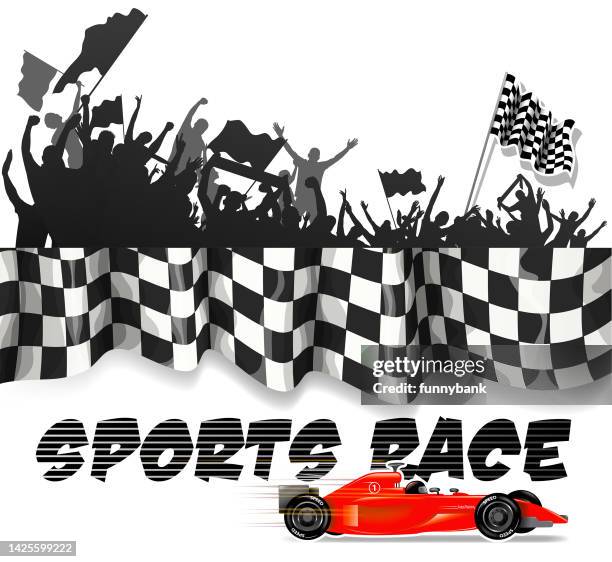 ilustrações de stock, clip art, desenhos animados e ícones de racing sign - florida cup