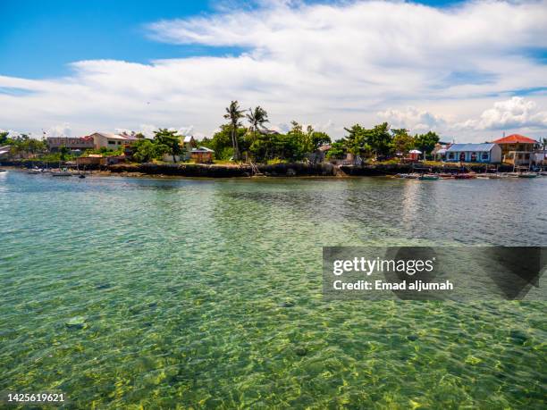 low water trout fishing, olango island, cebu province, philippines - cebu province stock-fotos und bilder