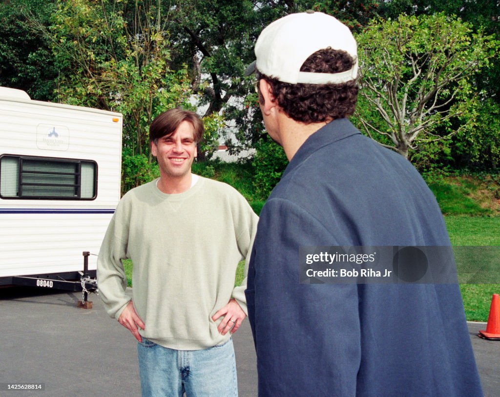 Thomas Schlamme and Aaron Sorkin at Disney Studios