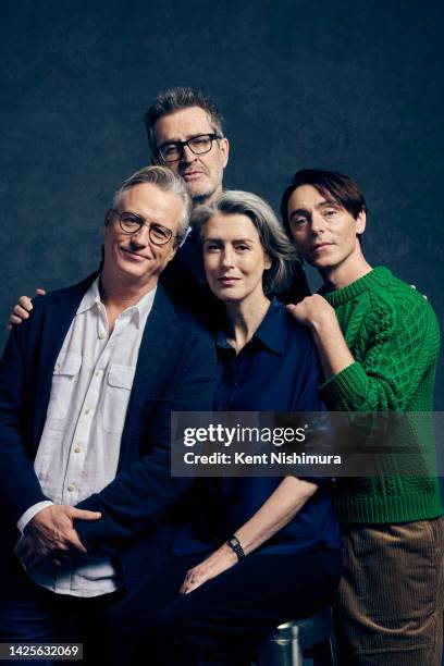 Actors Linus Roache, Rupert Everett, Gina McKee and David Dawson of 'My Policeman' are photographed for Los Angeles Times on September 12, 2022 in...