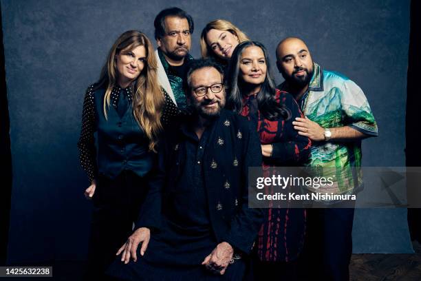 Screenwriter/author Jemima Kahn, actor Jeff Mirza, director Shekhar Kapur, actors Lily James, Shabana Azmi and Asim Chaudhry of 'What's Love Got To...