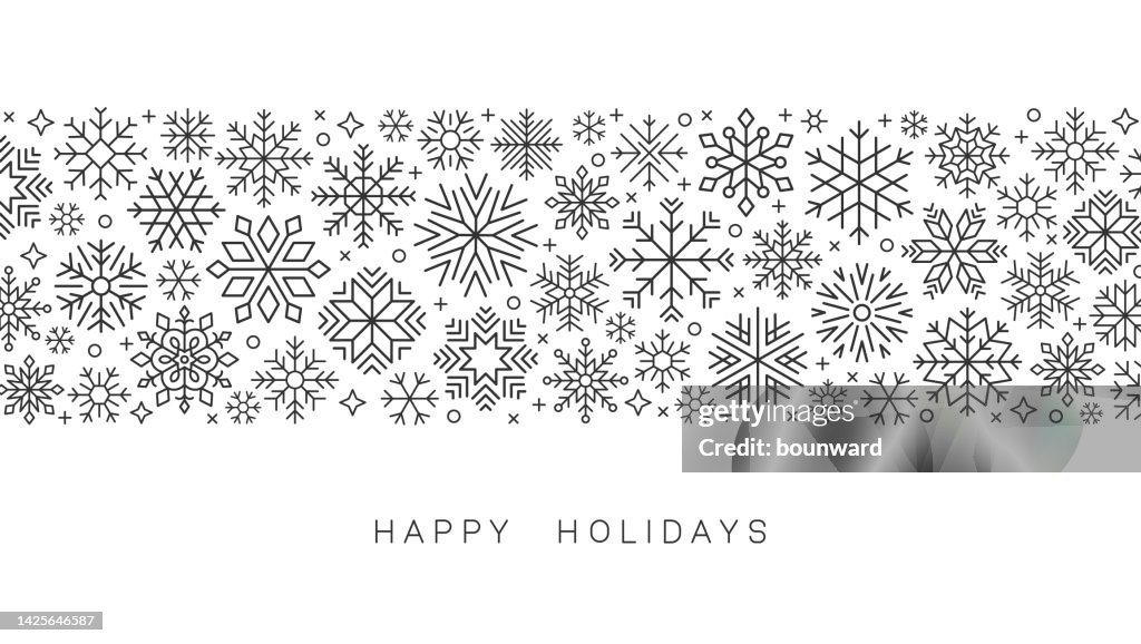 Christmas Snowflake Background.