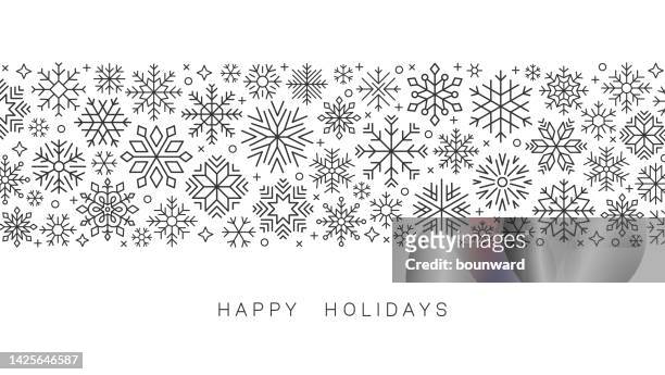 christmas snowflake background. - holiday stock illustrations