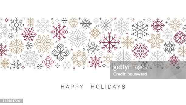 christmas snowflake background. - heart month stock illustrations
