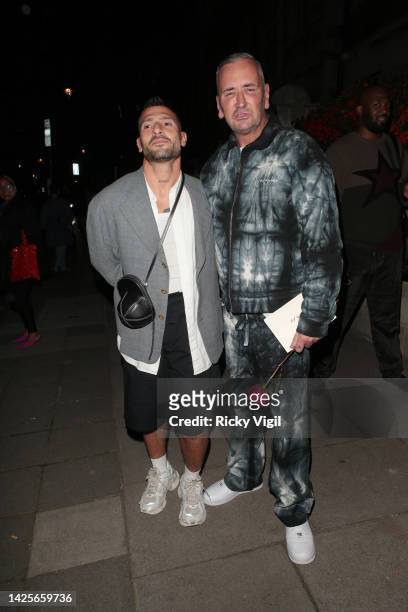 Fat Tony seen attending the Richard Quinn show during London Fashion Week September 2022on September 20, 2022 in London, England.
