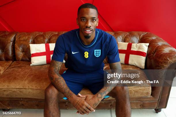 Ivan Toney of England poses during the England Nations League Camp at St George's Park on September 20, 2022 in Burton upon Trent, England.