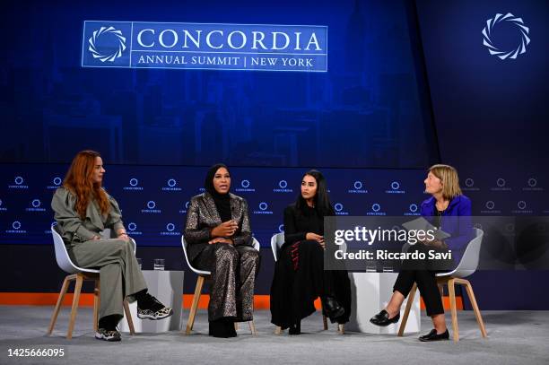 Eglantina Zingg, President, Goleadoras; Ibtihaj Muhammad, US Olympic Medalist, NY Times Best-Selling Author, Entrepreneur; Machaille Hassan Al Naimi,...