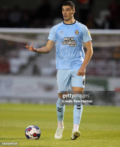 Lloyd Jones of Cambridge United in action during the Papa John's Trophy match between Northampton Town and Cambridge United at Sixfields on September...