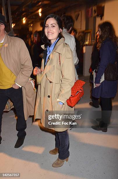 Director Rebecca Zlotowski attends the Michel Gondry Exhibition Preview at La Blanchisserie Restaurant Gallery on April 7, 2012 in Paris, France.