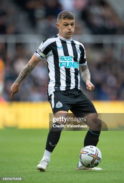 Kieran Trippier of Newcastle United in action during the Premier League match between Newcastle United and AFC Bournemouth at St. James Park on...