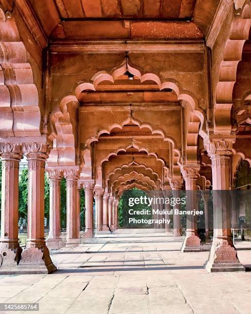 diwan-i-aam, red fort, delhi - new delhi stock pictures, royalty-free photos & images