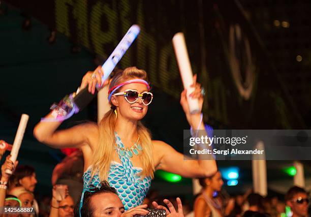 Paris Hilton attends Ultra Music Festival 14 at Bayfront Park Amphitheater on March 25, 2012 in Miami, Florida.