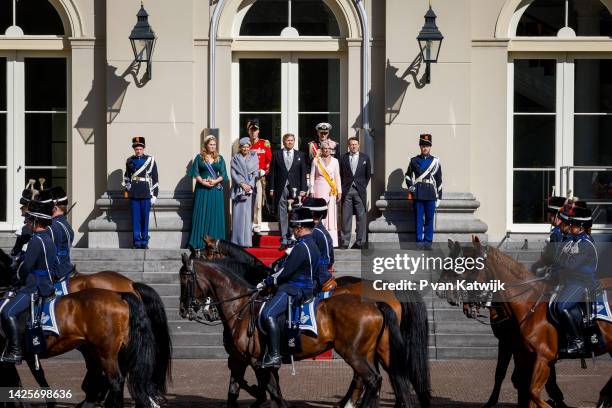 Princess Catharina-Amalia of The Netherlands, Queen Maxima of The Netherlands, King Willem-Alexander of The Netherlands, Princess Laurentien of The...