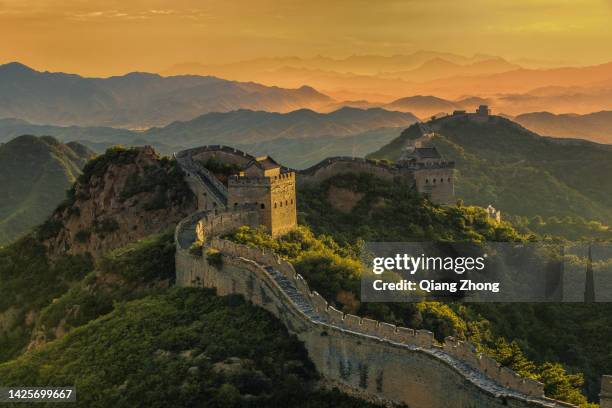 the great wall - gran muralla china fotografías e imágenes de stock