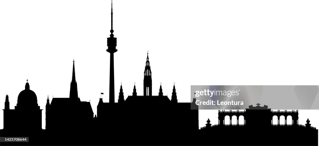 Vienna Skyline (All Buildings Are Complete and Moveable)