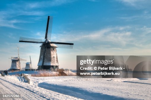 Windmills in winter Windmills in winter