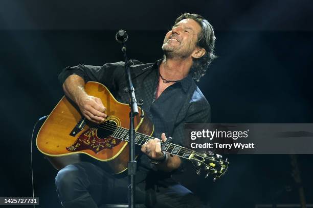 Songwriter, Brett James performs onstage during NSAI 2022 Nashville Songwriter Awards at Ryman Auditorium on September 20, 2022 in Nashville,...