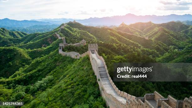 gran muralla china - gran muralla china fotografías e imágenes de stock