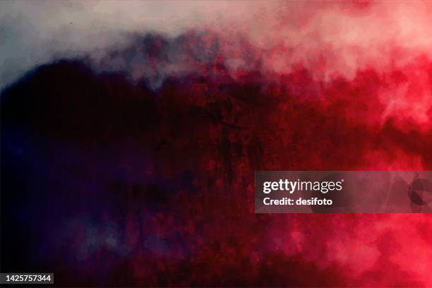 horizontal smudged cloudy red maroon or rose color gradient vector backgrounds like water colour spread or sprayed making a romantic empty blank painting - smoke stack stock illustrations
