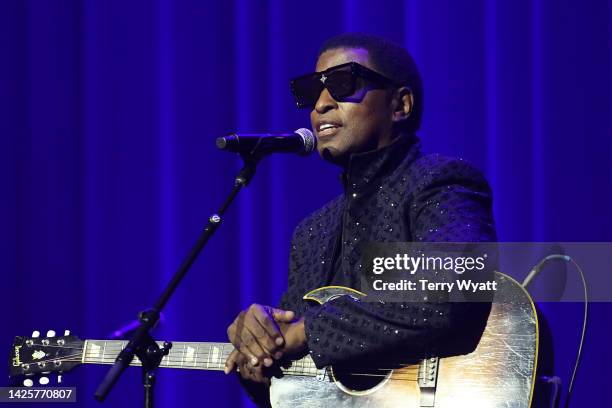 Babyface performs onstage during NSAI 2022 Nashville Songwriter Awards at Ryman Auditorium on September 20, 2022 in Nashville, Tennessee.