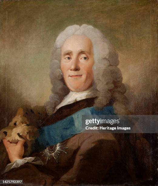 Portrait of Johan Ludvig von Holstein , Danish Minister of state, before 1757. Found in the collection of the Göteborg Konstmuseum. Artist Pilo, Carl...