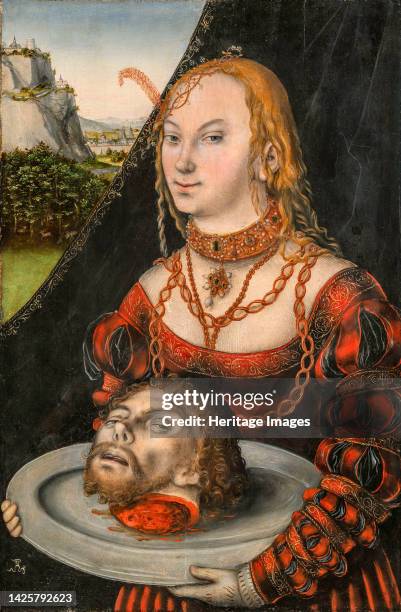 Salomé, circa 1540. Found in the collection of the Göteborg Konstmuseum. Artist Cranach, Lucas, the Younger .