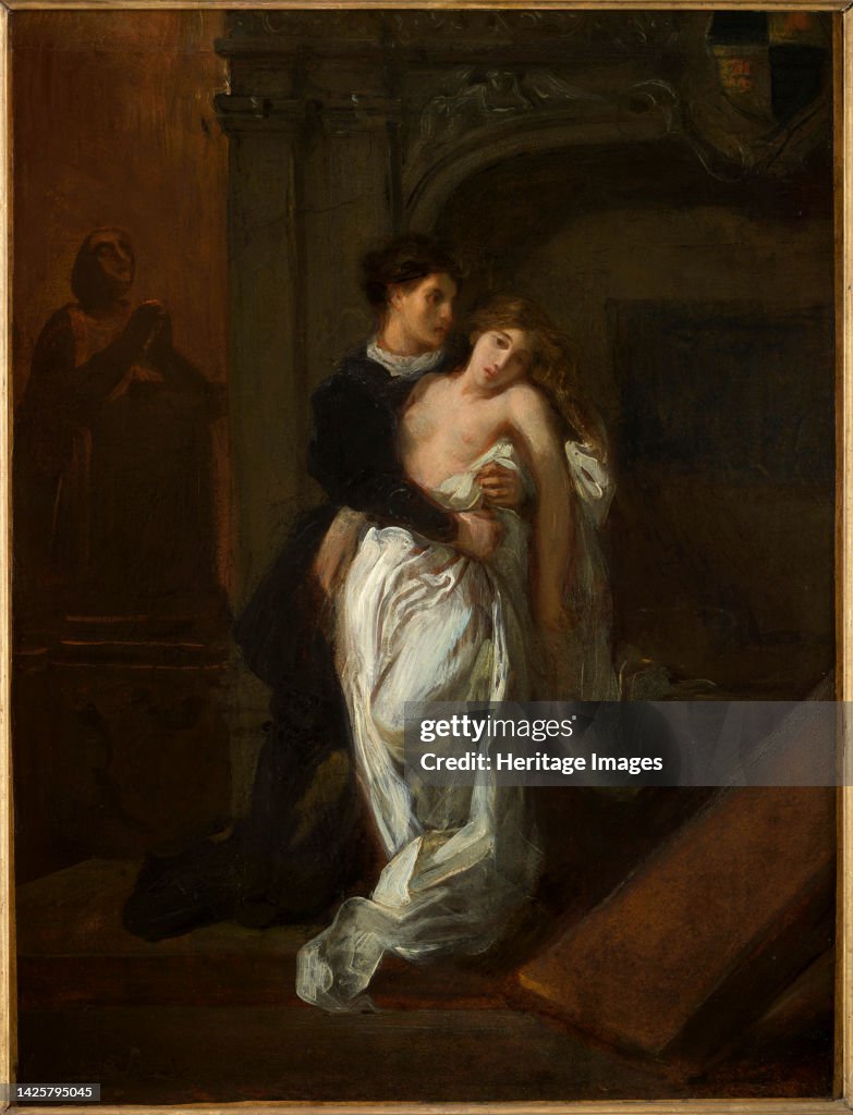 Romeo And Juliet In Front Of The Capulet Tomb