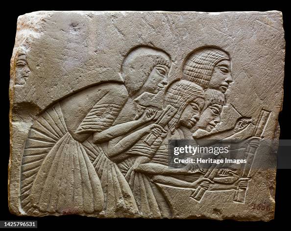 Neolithic Scribes Ancient Egyptian Scribes 540 Egypt Scribe Stock Photos, High Res