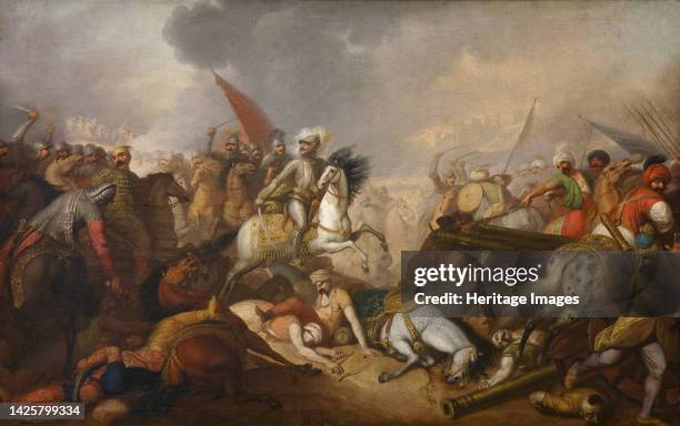 The Battle of Khotyn on 11 November 1673, circa 1800. Found in the collection of the Muzeum Narodowe, Krakow. Artist Smuglewicz, Franciszek .