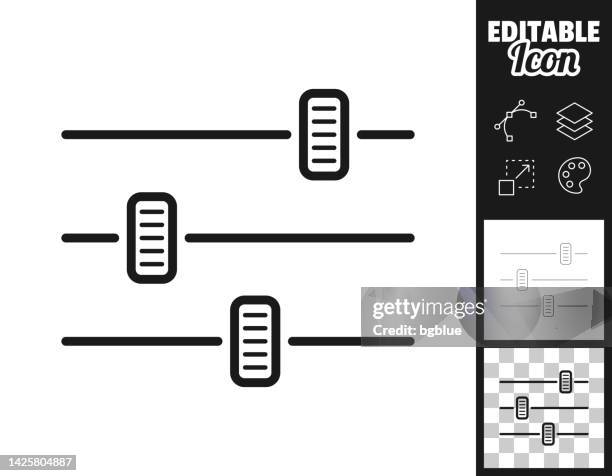 control panel - settings. icon for design. easily editable - switch stock illustrations