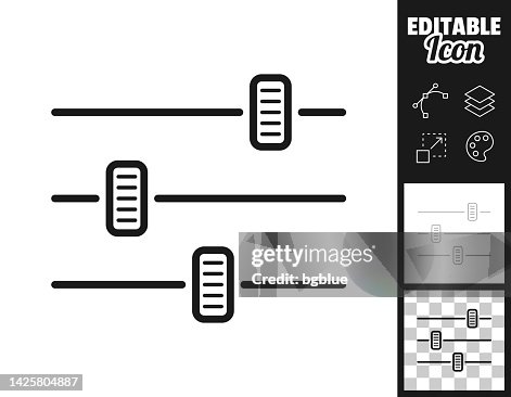 Control panel - settings. Icon for design. Easily editable Control panel - settings. Icon for design. Easily editable