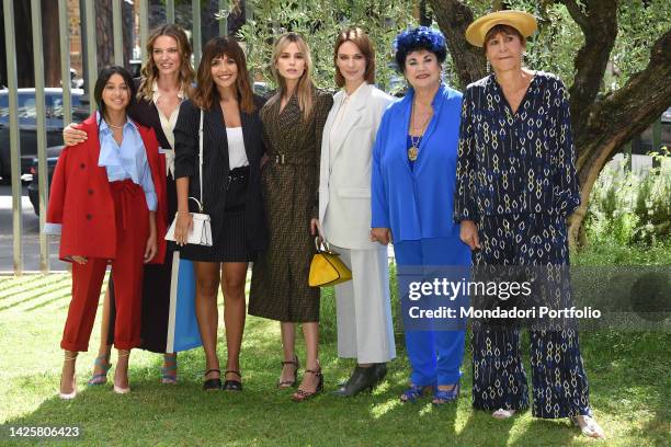 The Italian actress Ludovica Nasti, Cristiane Filangeri, Serena Rossi, Valentina D'Agostino, Antonia Liskova, Marisa Laurito and Marina Gonfalone...