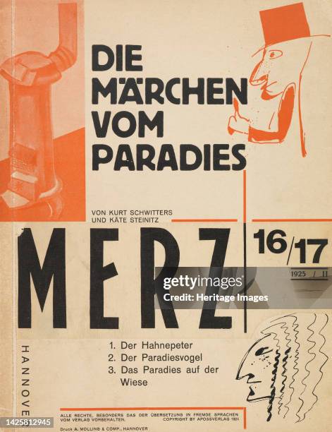 Die Märchen vom Paradies , 1924. Private Collection. Artist Schwitters, Kurt .