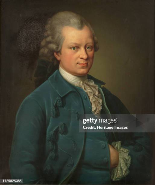 Portrait of Gotthold Ephraim Lessing , 1765. Private Collection. Artist Anonymous.