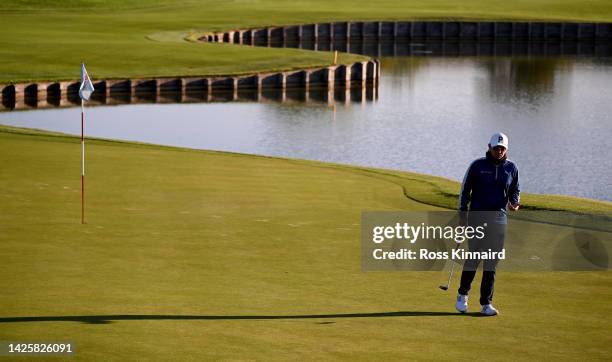 Ewen Ferguson of Scotland in action during the pro-am event prior to the Cazoo Open de France at Le Golf National on September 21, 2022 in Paris,...