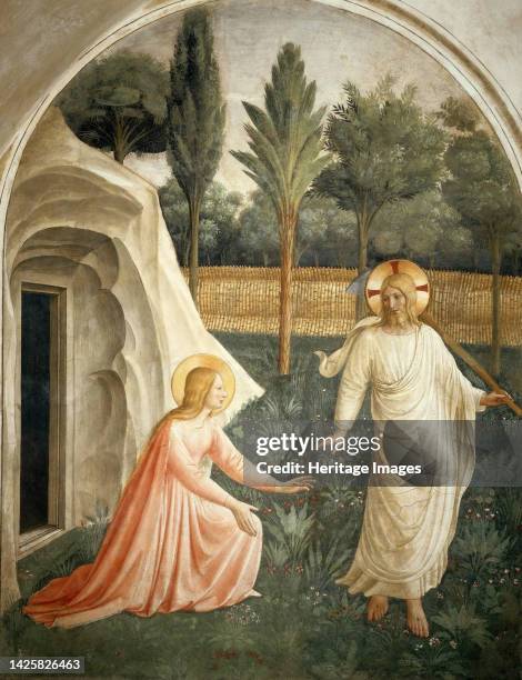 Noli me tangere, circa 1442. Found in the collection of the San Marco, Florence. Artist Angelico, Fra Giovanni, da Fiesole .