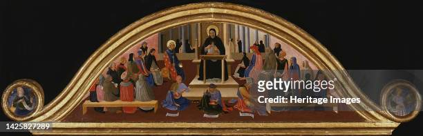 School of Thomas Aquinas, circa 1450. Found in the collection of the San Marco, Florence. Artist Strozzi, Zanobi .