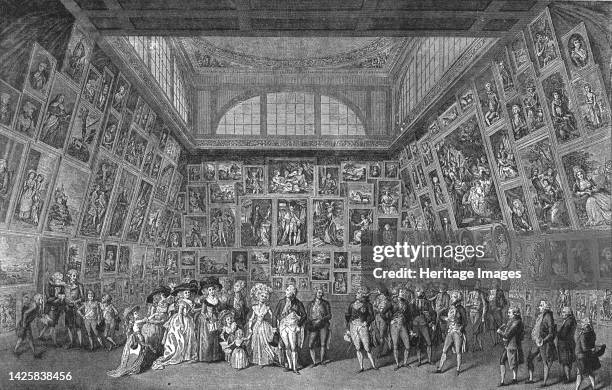 George III. And the Royal Family at the private view of the Royal Academy Exhibition, 1788', 1886. From "The Graphic. An Illustrated Weekly Newspaper...