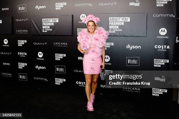 Marina Hoermanseder attends the ABOUT YOU Fashion Show during the ABOUT YOU Fashion Week Milan 2022 at Zona Farini on September 20, 2022 in Milan,...