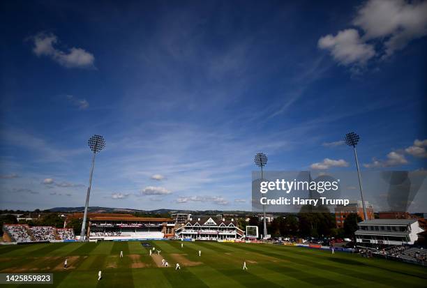 General view of play during Day Two of the LV= Insurance County Championship match between Somerset and Northamptonshire at the Cooper Associates...