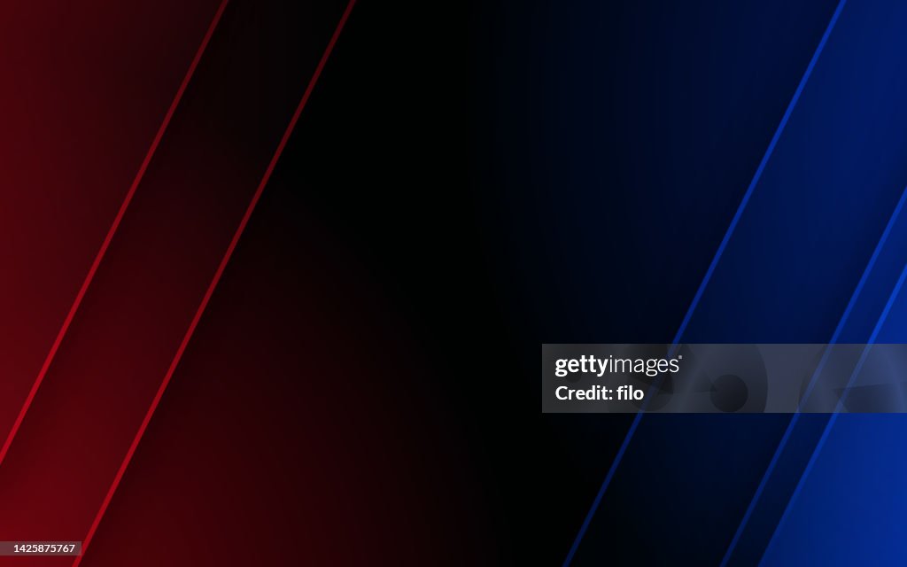 Angolato Blu Rosso Astratto Sfondo Scuro