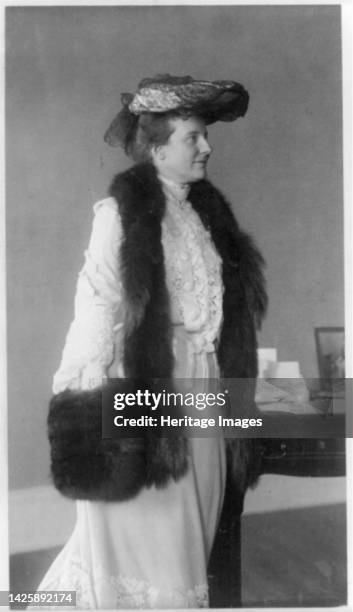 Edith Kermit Carow Roosevelt, 1861-1948, 1902. Three-quarter length portrait, standing, facing right. [Second wife of President Theodore Roosevelt]....