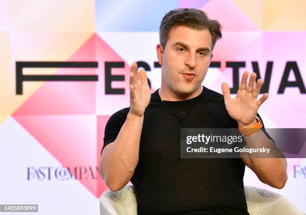 Brian Chesky, Cofounder and CEO, Airbnb, speaks onstage during The Fast Company Innovation Festival - Day 2 on September 21, 2022 in New York City.