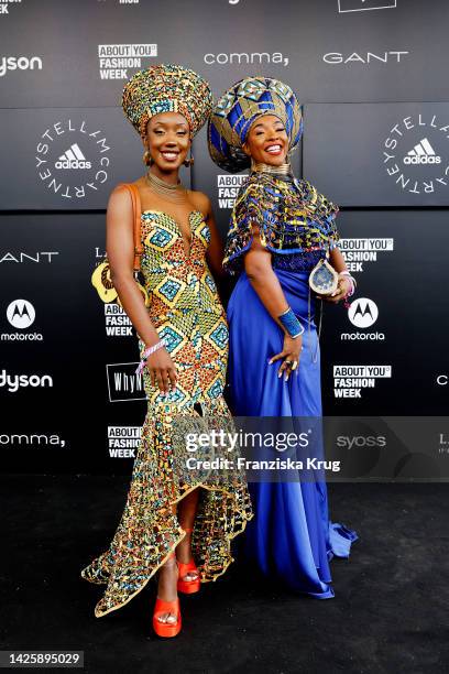 Hilary & Beatrice Lukose attend the adidas by Stella McCartney show during the ABOUT YOU Fashion Week Milan 2022 at Zona Farini on September 21, 2022...