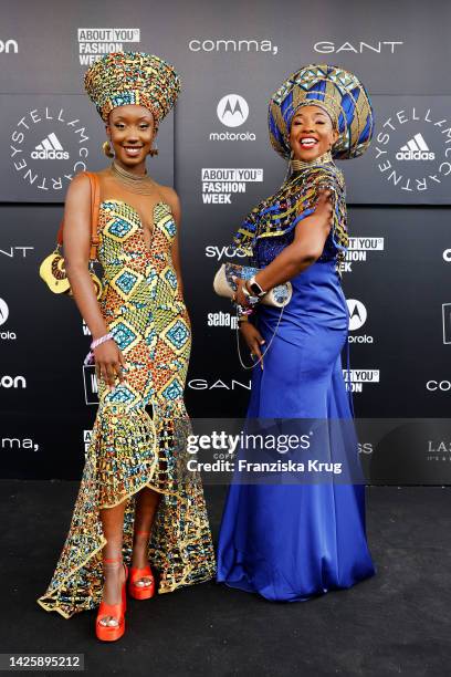 Hilary & Beatrice Lukose attend the adidas by Stella McCartney show during the ABOUT YOU Fashion Week Milan 2022 at Zona Farini on September 21, 2022...